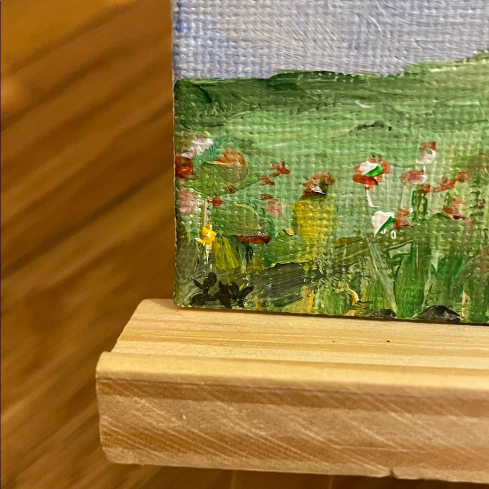 Original Painting! Poppies in Field Landscape Canvas Art - Picture 4 of 7